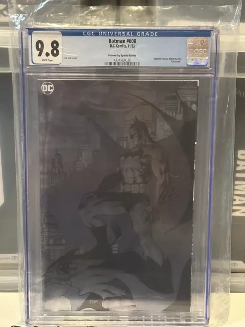 Batman Day Special #608 Misprint CGC 9.8 Jim Lee Virgin Foil DC Comics 2023 New
