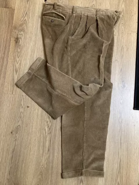 mens Baggy vintage corduroy trousers 36 1940s