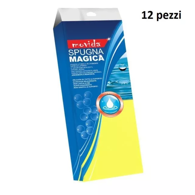 SET 12 PEZZI Movida Spugna Magica 15x7x3cm dfh EUR 29,99 - PicClick IT