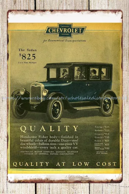 autos old car ads metal tin sign garage wall home tavern