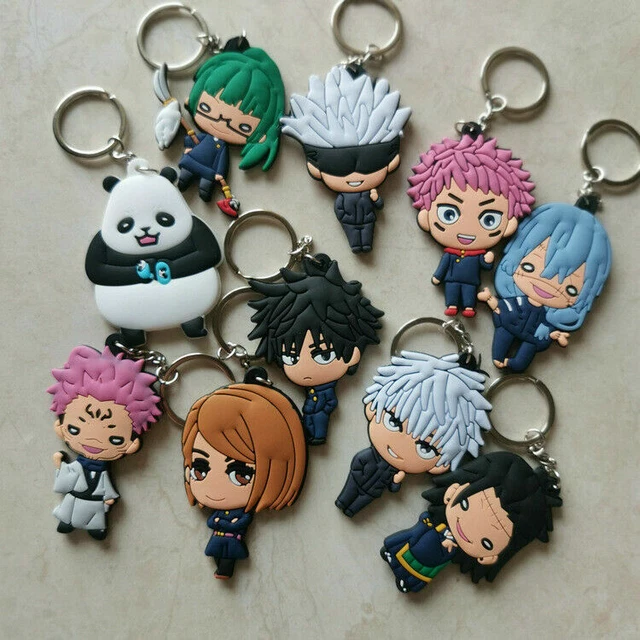 ANIME JUJUTSU KAISEN Keychains Itadori Yuji Gojo Fushiguro Megumi ...
