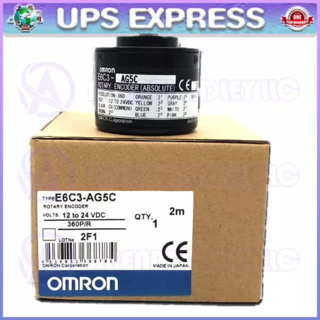 E6C3-AG5C OMRON Rotary Encoder Absolute Brand-New in Box 1PC Spot Goods #CG