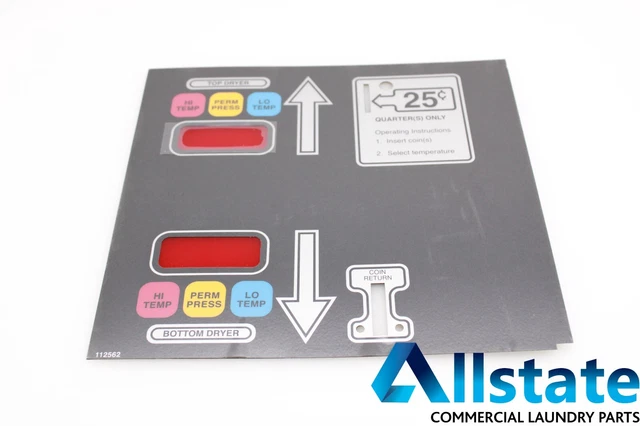 Genuine OEM American Dryer WFR112562 ADC Coin Single Coin Keypad