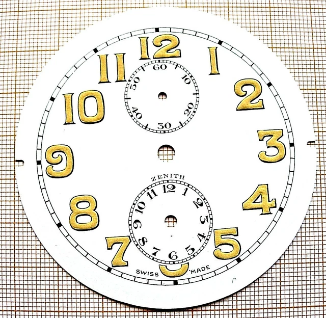 Clock Cadran De La Montre CADRAN RÉVEIL PENDULE Uhr ZENITH Clock