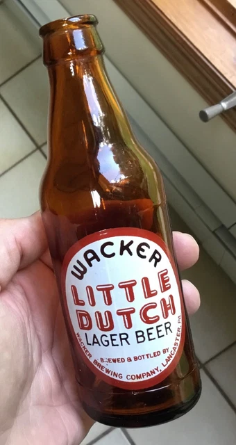Old Lancaster PA ACL Beer Bottle Wacker Little Dutch Beer 7 Oz Wacker Brewing Co