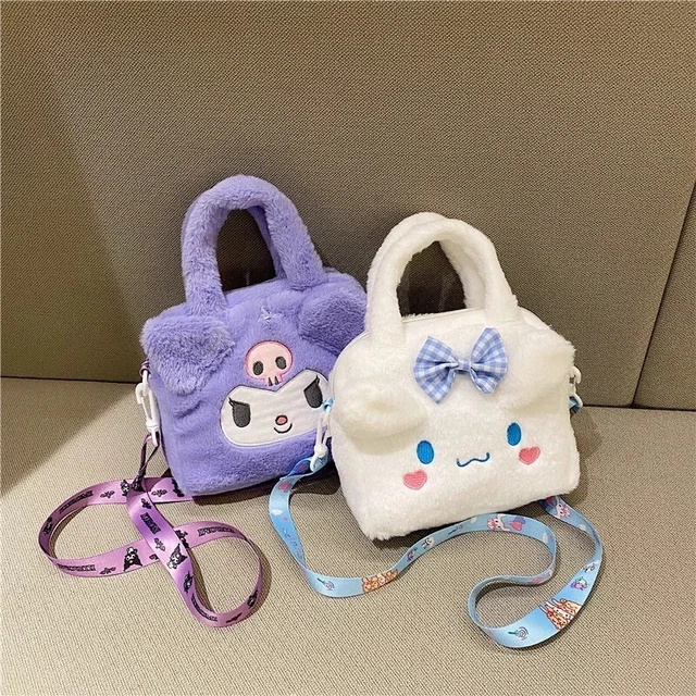 KUROMI CINNAMOROLL MY Melody Fluffy Bag Handbag Sanrio Hello Kitty £13.