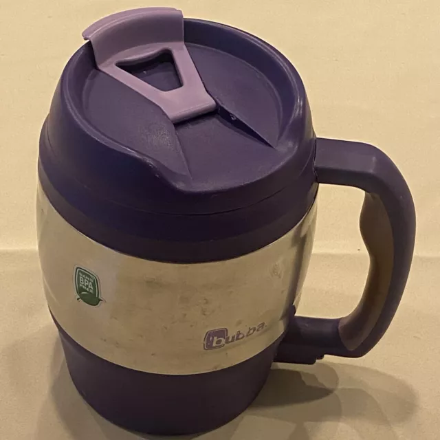 Bubba Keg 52 Ounce Insulated Purple& Chrome Travel Mug Handle Hot or Cold