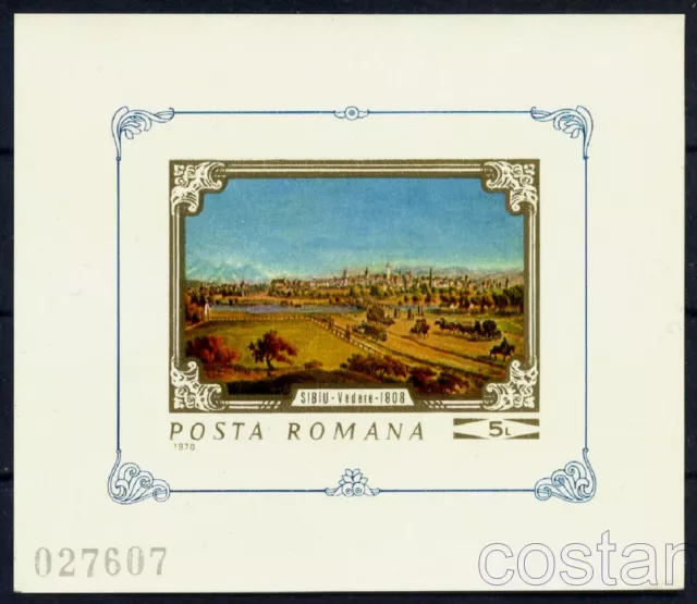 1970 Transylvania,SIBIU,Hermannstadt View 1808,Bruckenthal Museum,Romania,79,MNH