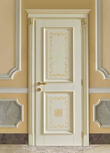 PORTE INTERNE BAROCCO Rococo su Misura Con Telaio Classico Legno Porte ...