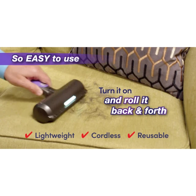 Fur Daddy Sonic Pet Hair Remover With Light Pet Hair Lint Remover Clothing Home 2