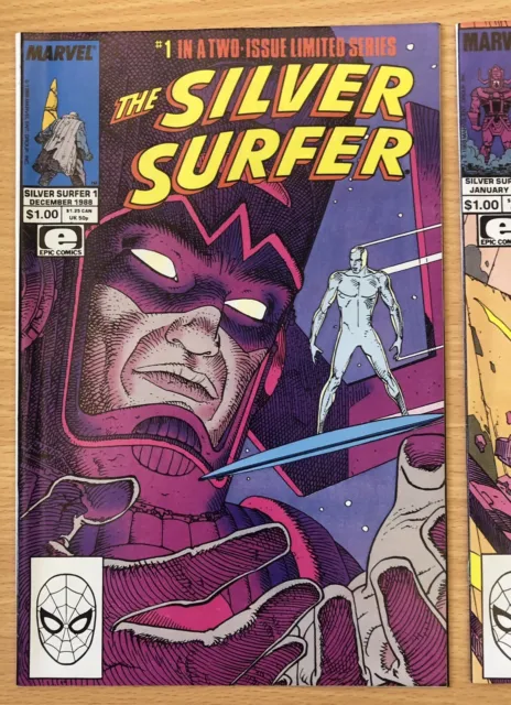 Silver Surfer Limited Edition 1988 Issues 1 & 2. Very Nice Condition.
