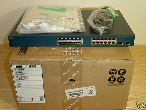 NEU Cisco Catalyst WS-C3560-24PS-S 24x Port PoE Switch NEW OPEN BOX