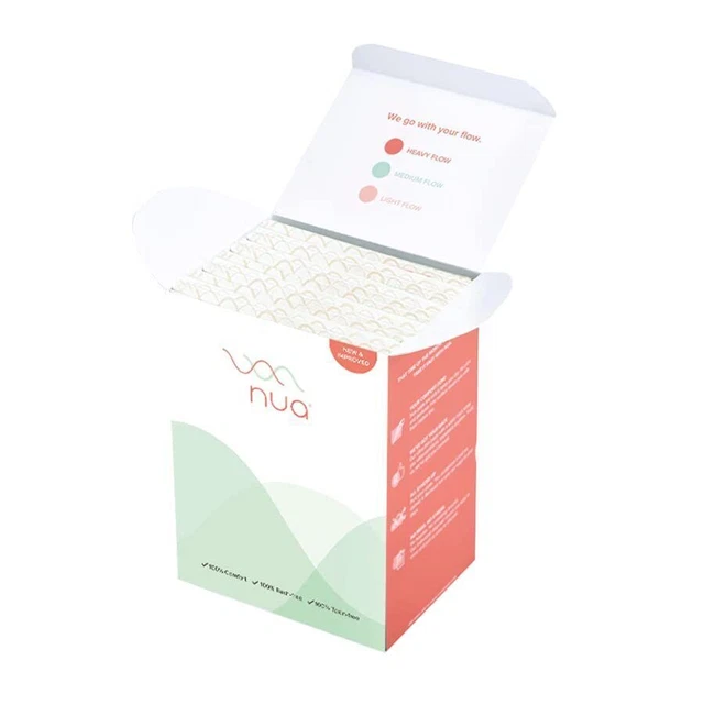 Nua Damenbinden für Damen, normal, für leichten Blutfluss, 12er-Pack