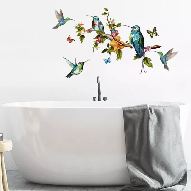 Blumen Vogel Schmetterling Abnehmbare Wand Aufkleber Fenster Zimmer Dekor Neu