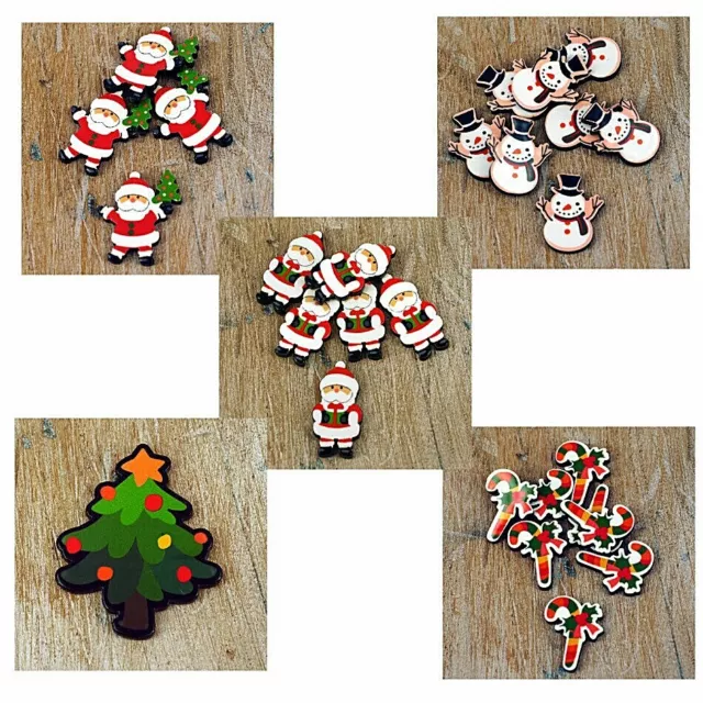 Christmas Cabochons Crafts, Cup Cake Toppers, Decorations, card Making 5 designs
