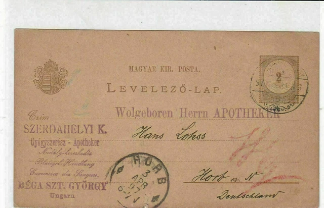 germany 1897  stamps card ref 20979