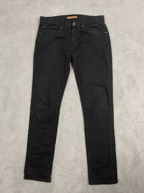 Joes Jeans Mens 32x34 The Classic Straight Leg Black Distressed Slim Fit Adult