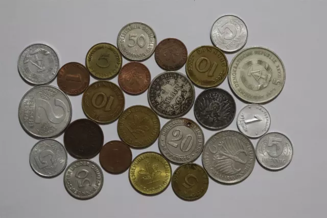 🧭 🇩🇪 Germany Old Coins Lot With Silver B53 #7 Xa48
