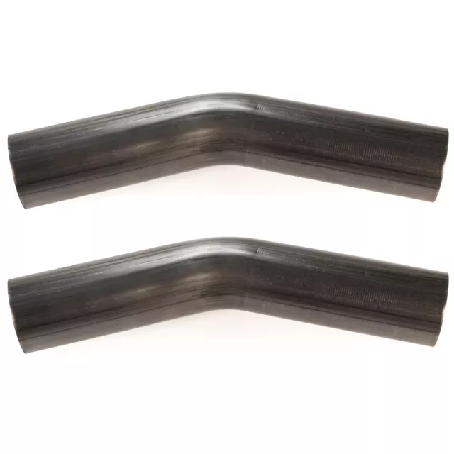 Squirrelly 2" 45 Degree 304 Stainless Steel Mandrel Bend Pipe Exhaust (2 Pack)