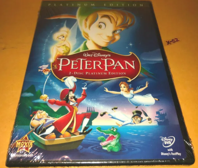 Walt Disney Peter Pan 2 disc PLATINUM edition 2007 release DVD Tinker Bell Hook