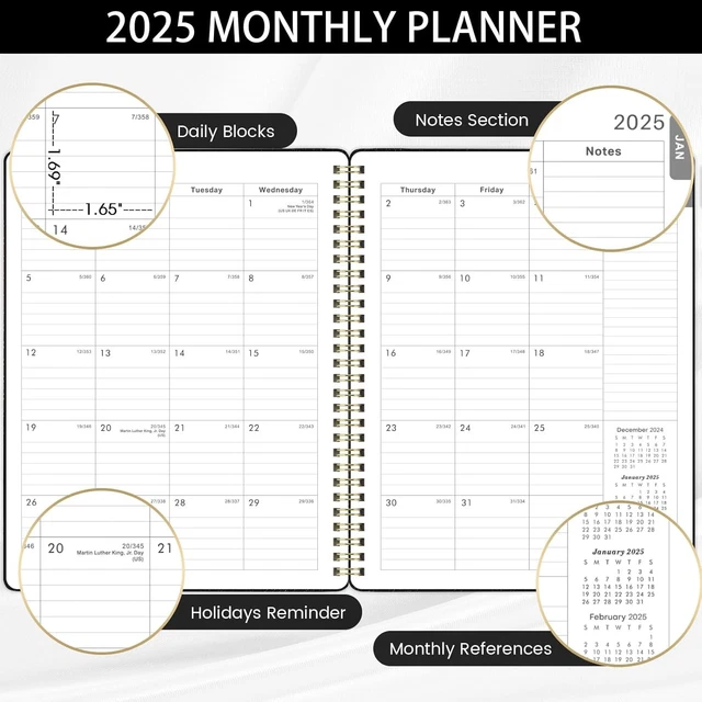 2025 PLANNER Planner 2025, JAN 2025 DEC 2025, 8" x 10", 2025 Weekly