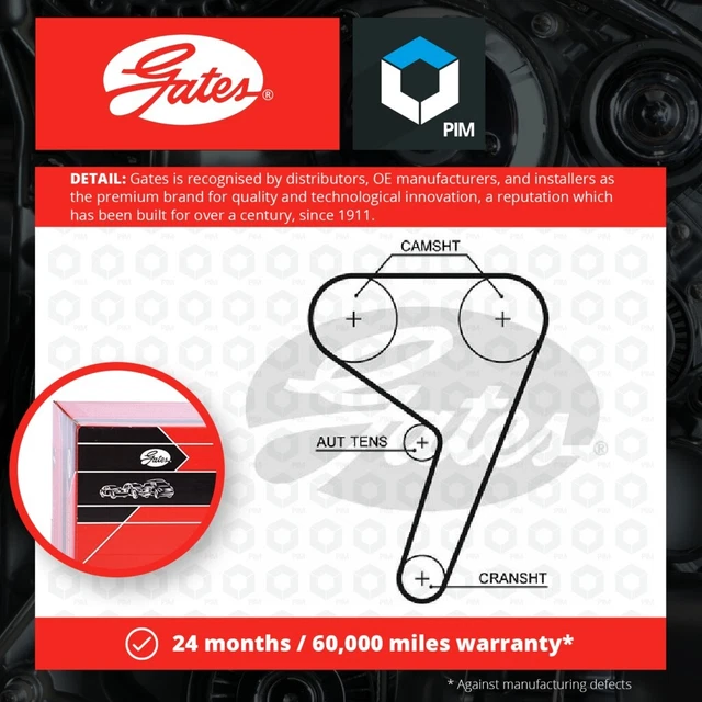 TIMING BELT FITS FORD KUGA Mk2 1.5 1.6 2012 on Gates 1675963 BE8Z6268A