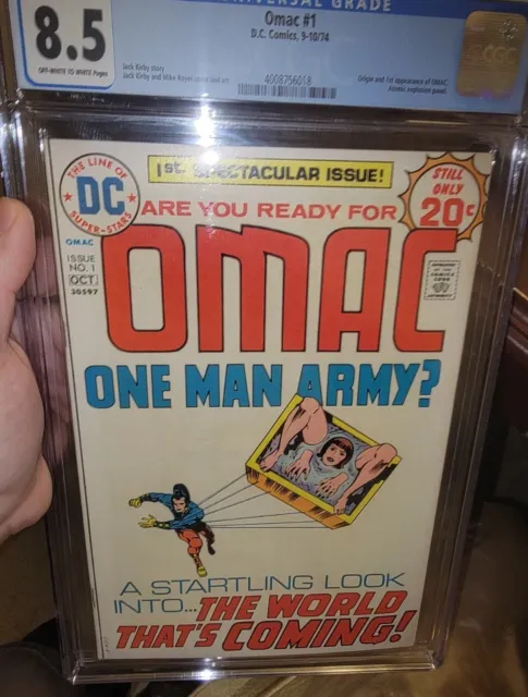 Omac #1 CGC 8.5 (1974) - 1st Appearance & Origin * Jack Kirby Early Bronze Age