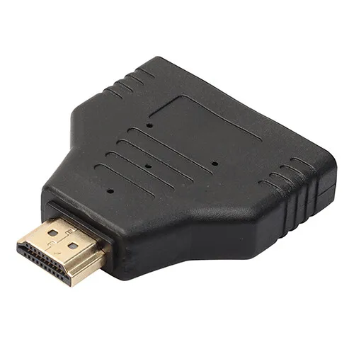 1080P Port Male To Female 1 In 2 Out Splitter Cable Converter Adapter
