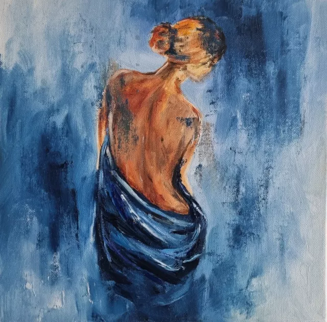 ŒUVRE D'ART ORIGINALE Peinture corporelle femme faite à la main Bonnes  EUR 82,51 - PicClick FR