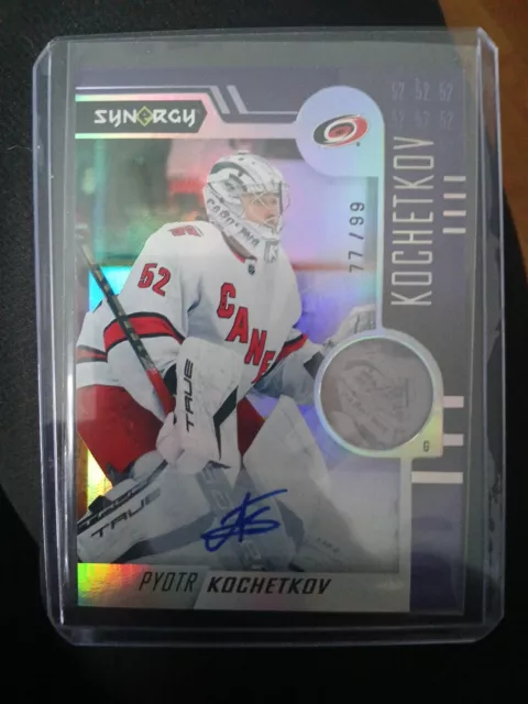 2022-23 Upper Deck Synergy Base Purple Auto Parallel Pyotr Kochetkov #93 77/99