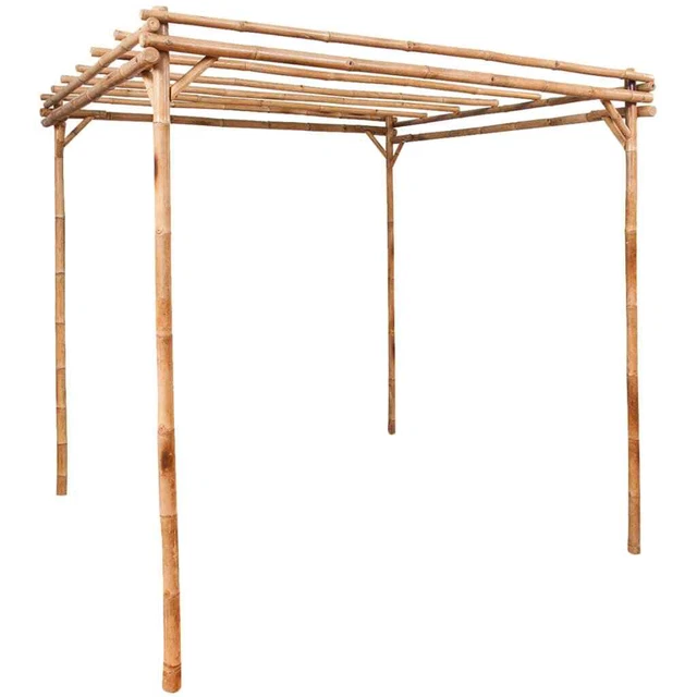 Pergola Bambus 170x170x220cm Garten Pavillon Spalier Rankhilfe Terrasse vidaXL