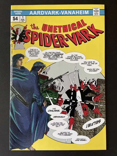 UNETHICAL SPIDER-VARK One Shot Aardvark Vanaheim Comic Cerebus 1st Print 2021 NM