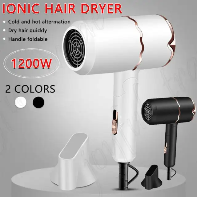 2000W Ionic Hair Dryer 2 High Speed Negative Ion Blow Dryer Cool Hot Air AU Plug