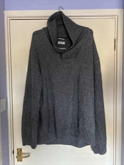 Suéter Marítimo Guante de Lana Alpaca Gris Para Hombre Talla 2xl/3xl Cálido y Acogedor