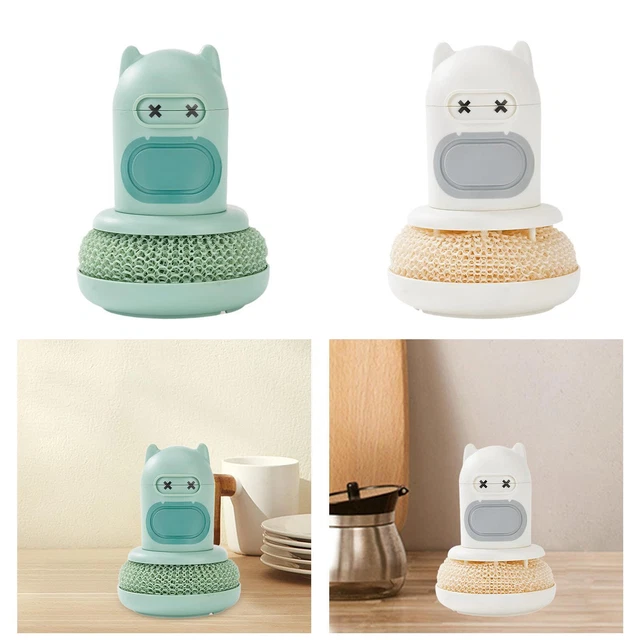 Lot De 2 Brosse à Paume En Bambou - Brosse Vaisselle Écologique Pour Légumes, Casseroles, Éviers Et Cuisine