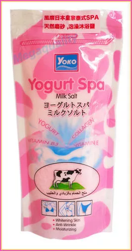 Yoko Yogurt Spa Milk Salt Collagen Enriched Vitamin E + B3 Whitening Bath Body