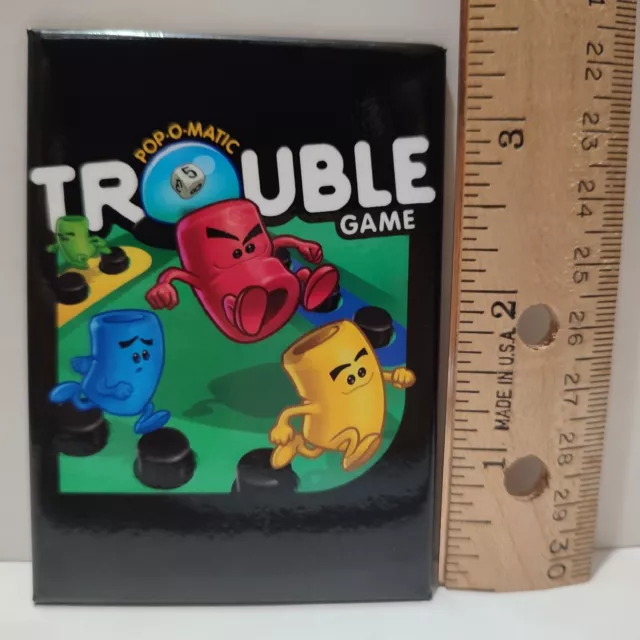 Trouble Board Game Fridge Magnet Made In USA Official Hasbro Collectible Decor 2