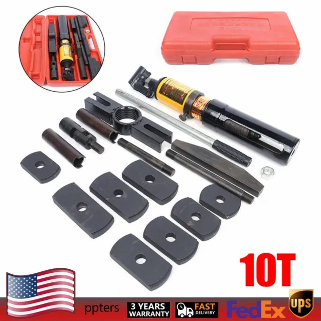 10 Ton Hydraulic Puller Cylinder Sleeve Liner Splitter Dry-Type Tool 80-135mm