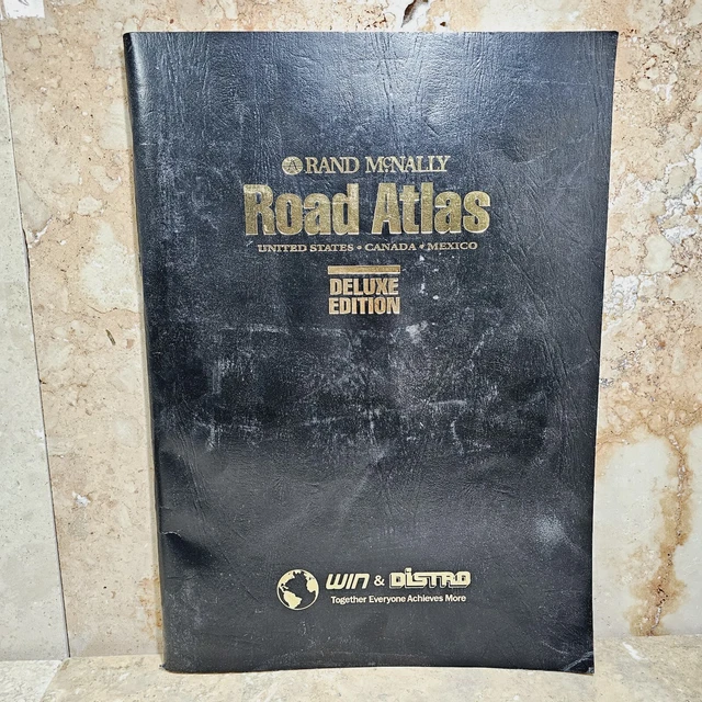 VINTAGE RAND MCNALLY ROAD ATLAS United States Canada Mexico Deluxe
