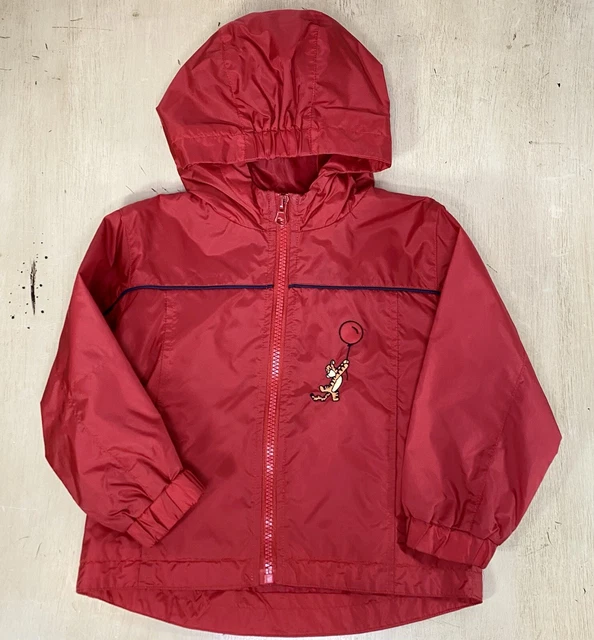 Disney Baby Rain Jacket Coat Tigger Red Size 24 Months Hooded
