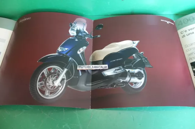 Per Aprilia Scarabeo 400 Style Scooter Catalogo Brochure Depliant Catologue