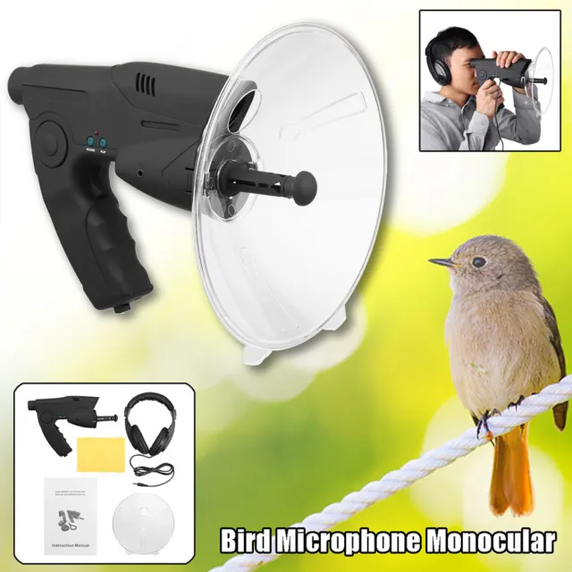 Ear Bionic Birds Recording Watcher Sound Amplifier Parabolic Microphone Listen◈