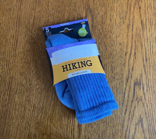 new SMARTWOOL Hiking Medium Cushion Crew Socks - Sapphire Blue - Women’s Small S