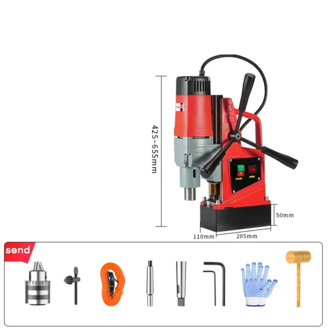Small Electric Magnetic Drill Floor Portable Industrial Grade Drilling Machine