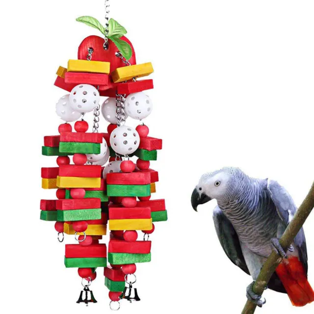 Vögel Papageienspielzeug Vögel schwingen Holzklötze Spielzeug für