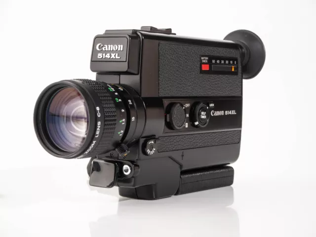 Canon 514 XL Super 8 Camera - 1.4 / 9-45mm - fully working - tested - mint-
