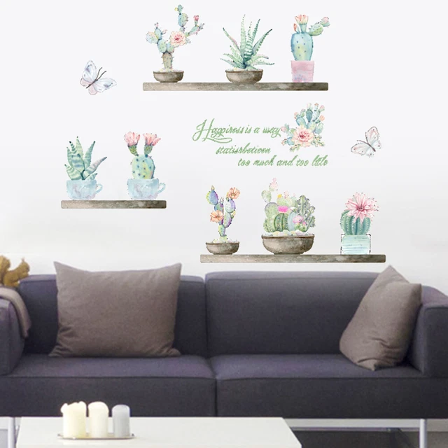 Calcomanía de pared con aplique de flores para el hogar papel tapiz con flores pegatina de pared