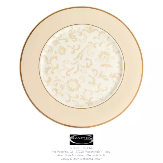 Villeroy & Boch - Ivoire - Plato Tarjeta de Mesa CM 30 - Distribuidor Autorizado