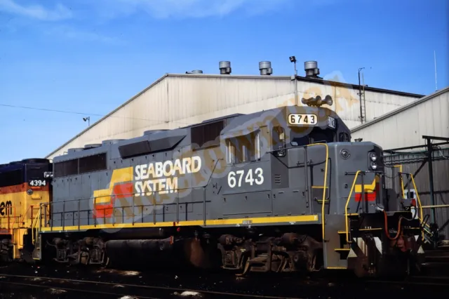 Vtg 1986 Train Slide 6743 Seaboard System Engine Richmond VA X8G064