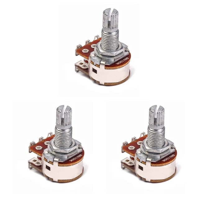 3 Pieces MN100K Solder Lugs Guitarra Para Niños Double Layer